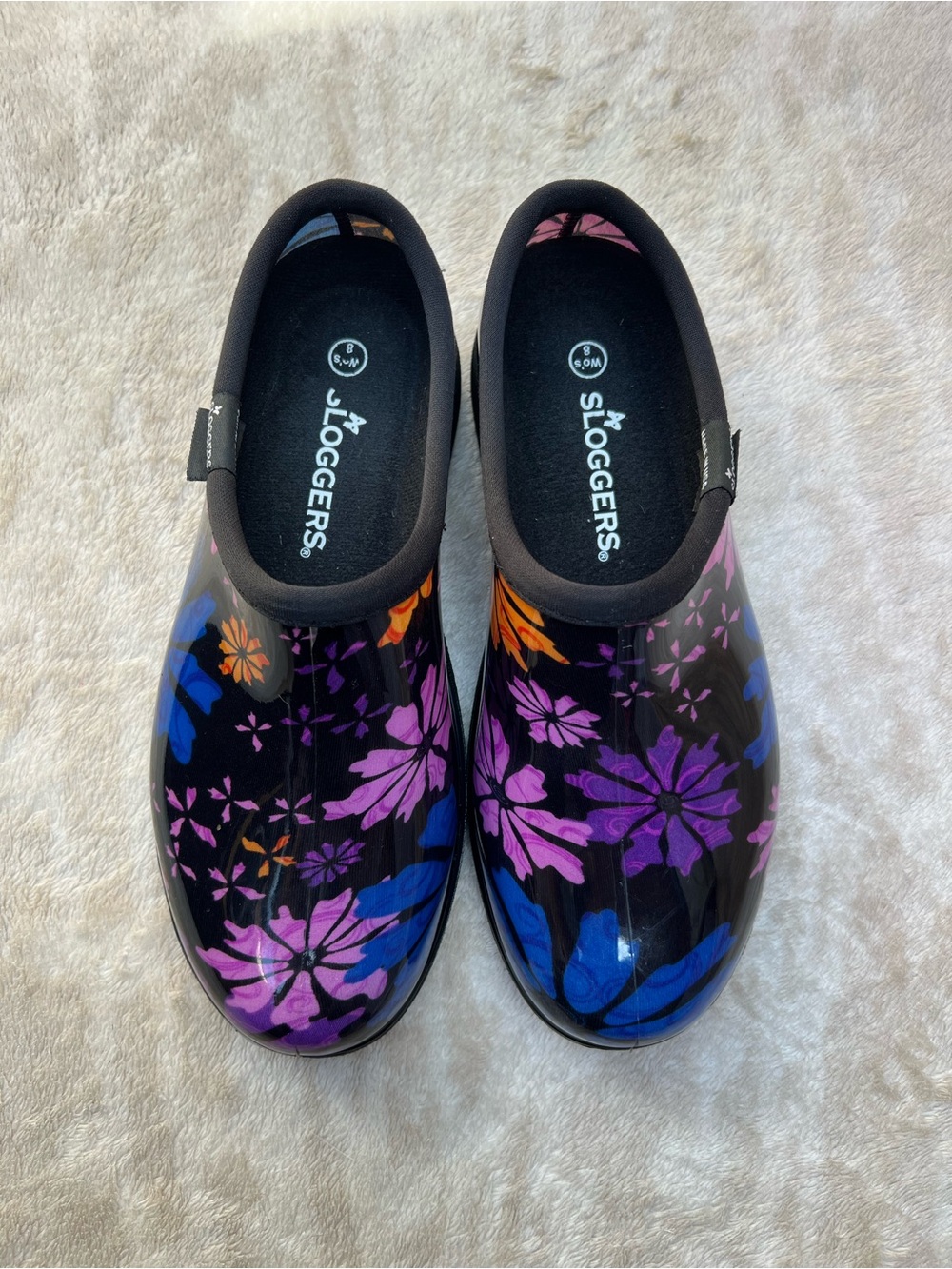 Sloggers Floral Garden Clogs – Size 8 Women’s - Picture 2 of 7